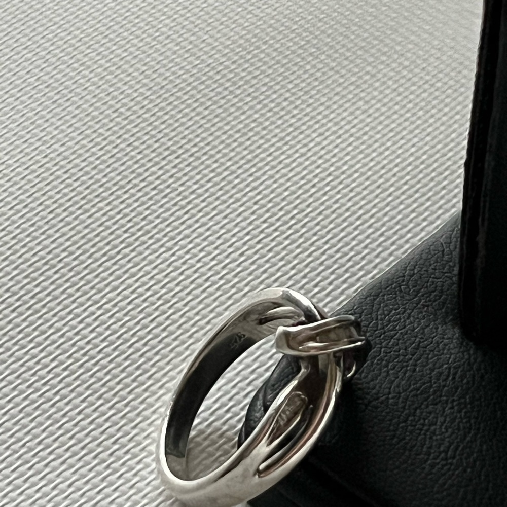 925 Sterling Silver Vintage Genuine Diamond Ring - Picture 11 of 11